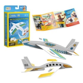 Joc Educativ STEM National Geographic puzzle 3D Avioane care se intorc la 360 grade 20 piese